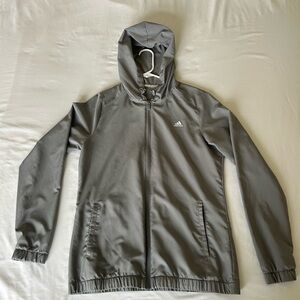 Adidas Gray Hooded Jacket